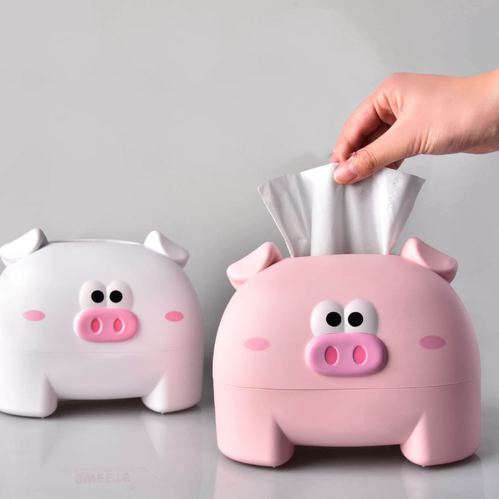 豚のデザイン ティッシュボックス Amazon.co.jp: かわいいティッシュ収納ボックス、豚型ティッシュ